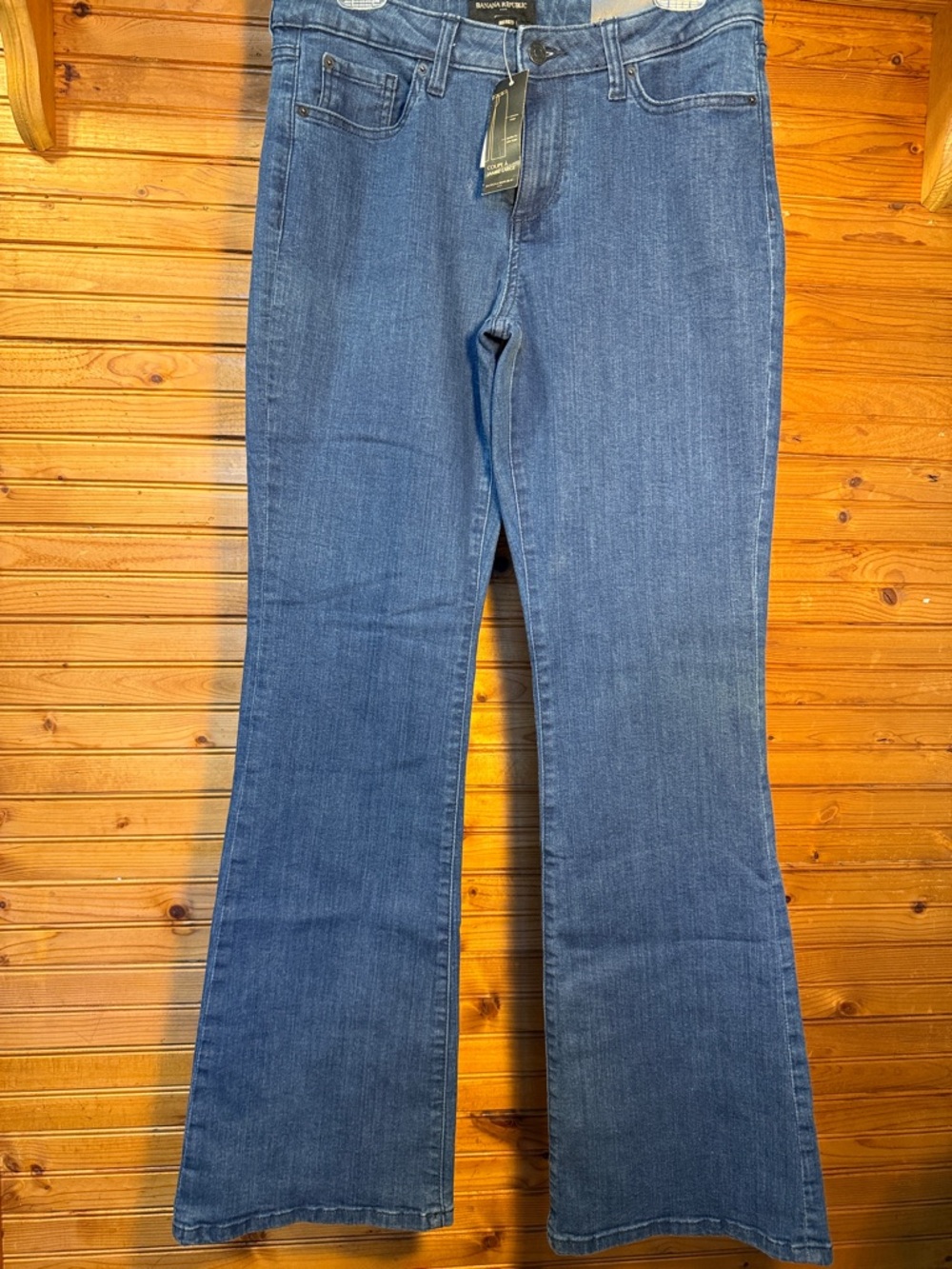 Banana Republic Mid-Dark Blue Flare Jeans